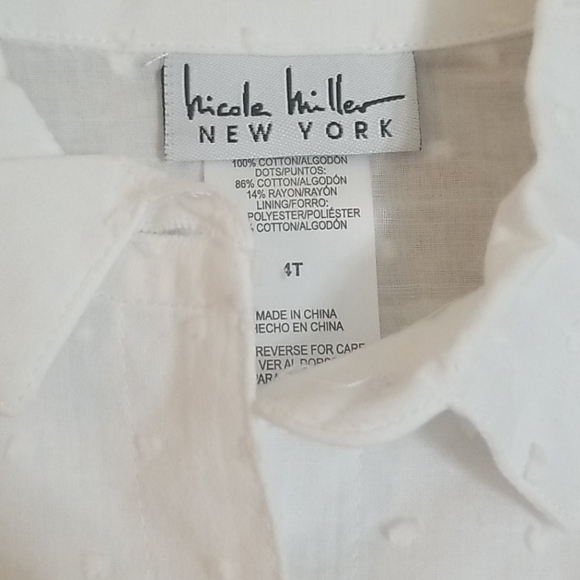 New 4T Nicole Miller Cold Shoulder Skort Set - Picture 2 of 5